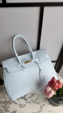 Dámska kožena kabelka Gigi - slabomodrá