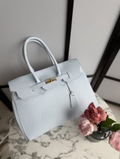 Dámska kožena kabelka Gigi - slabomodrá